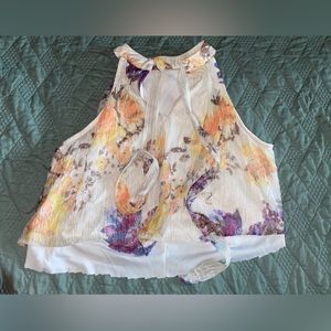 Cato’s dress, cut into crop top